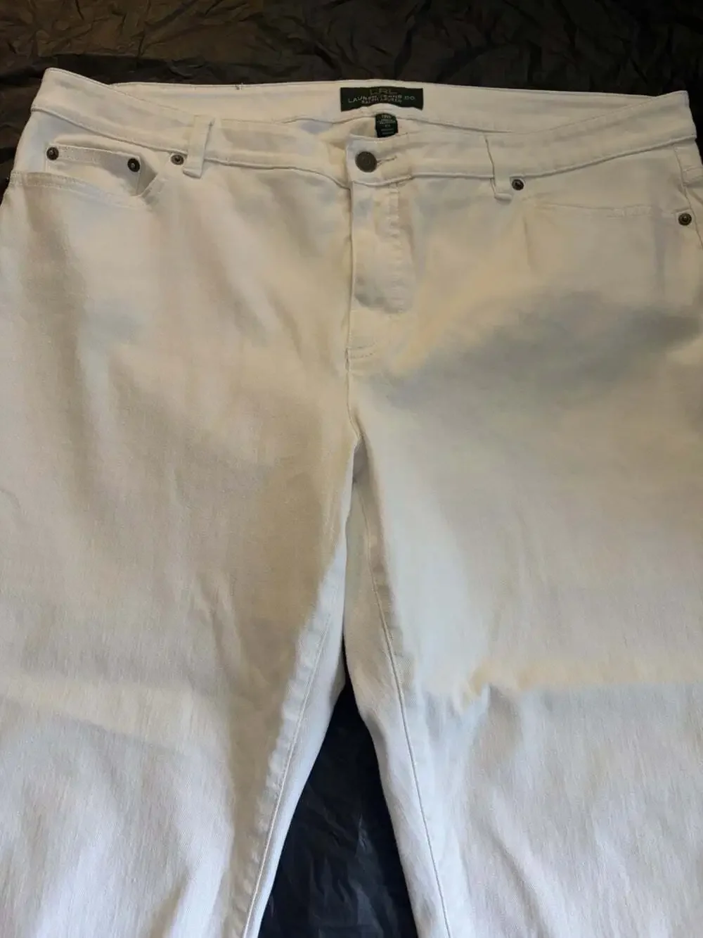 Lauren Ralph Lauren Jeans Co Jeans Women's 18W White Classic Straight Cropped